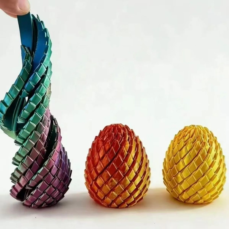3D Printing Egg - Uovo di Drago a Spirale Stampato