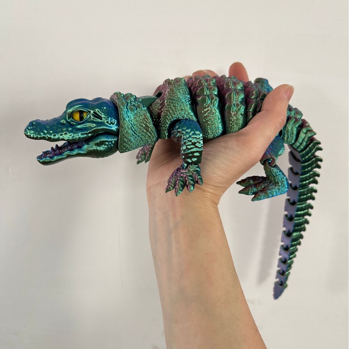 3D Printing Lizard - Coccodrillo stampato in 3D con bocca