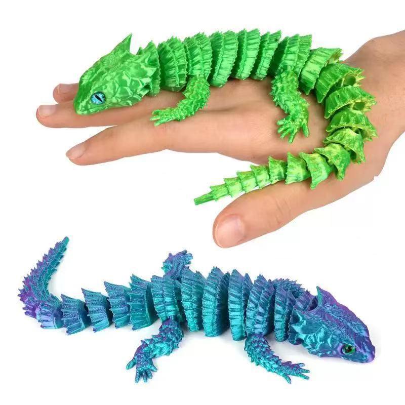 3D Printing Lizard - Statua di Lucertola Coniugata Stampata in