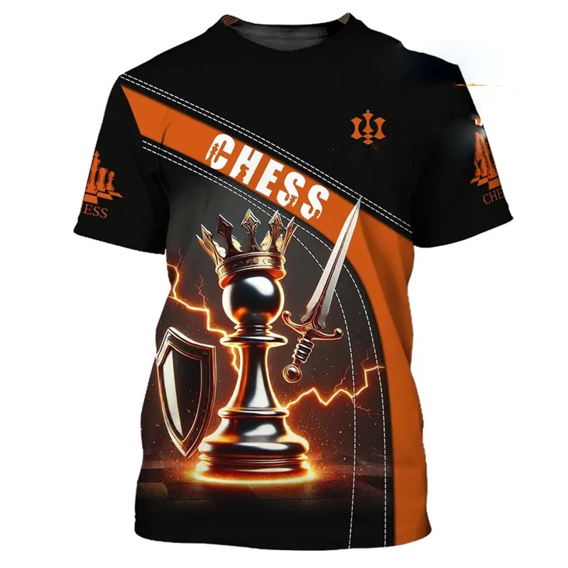 3D Printing Chess - T-shirt divertente Re degli scacchi per