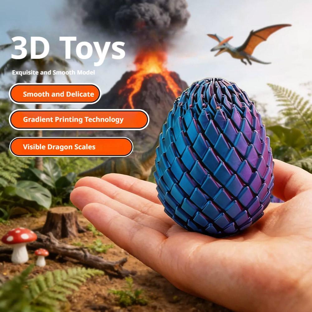 3D Printing Egg - Divertente Giocattolo Antistress a Forma di