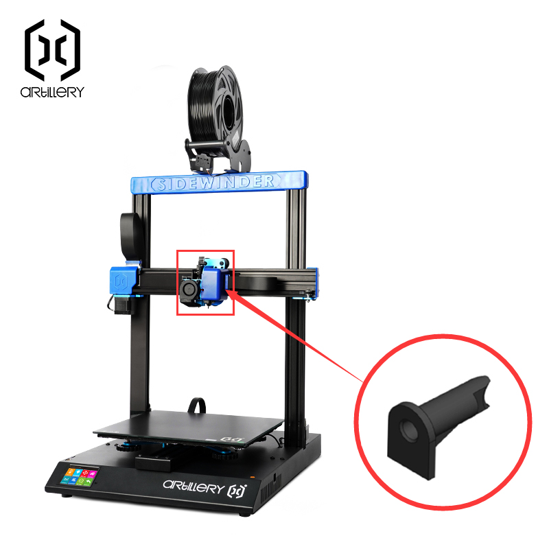 3D Printing Guide - 4 Pezzi Tubo Guida Nero per