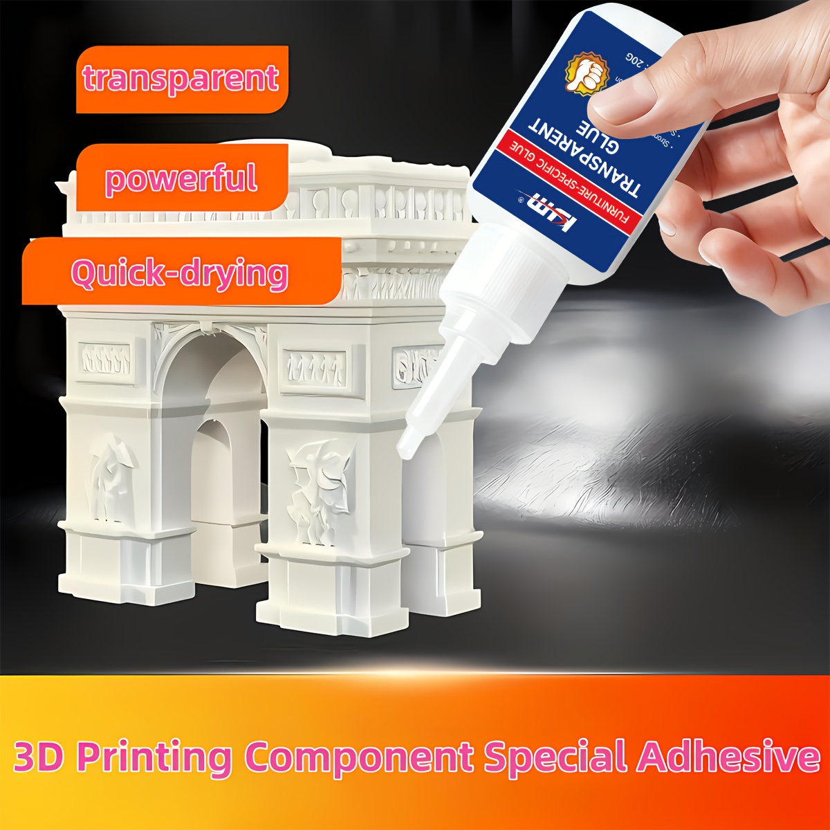 3D Printing Glue Stick - Adesivo trasparente ad asciugatura rapida per