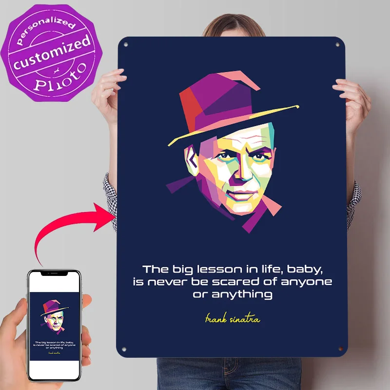 3D Printing Quotes - Poster con Citazione di Frank Sinatra