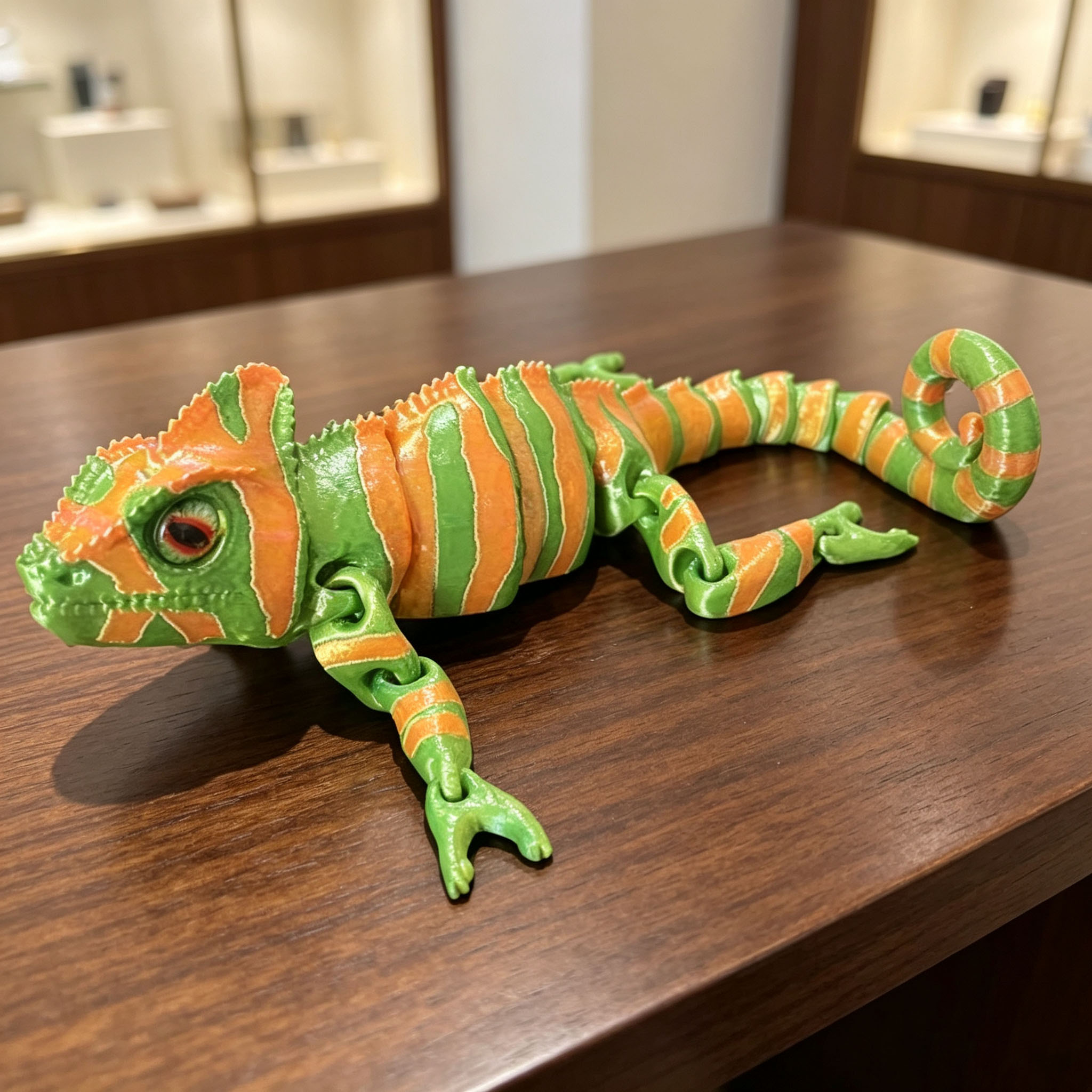 3D Printing Lizard - Modello di camaleonte stampato in 3D