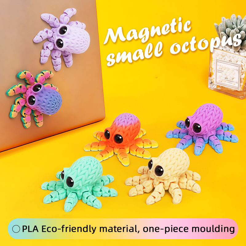 3D Printing Lizard - Adorabile magnete per frigorifero con polpo
