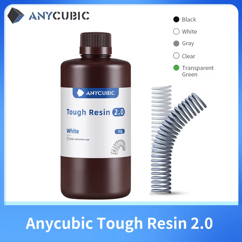3D Printing Uv Resin - Anycubic Flessibile Resina Resistente 2.0 LCD