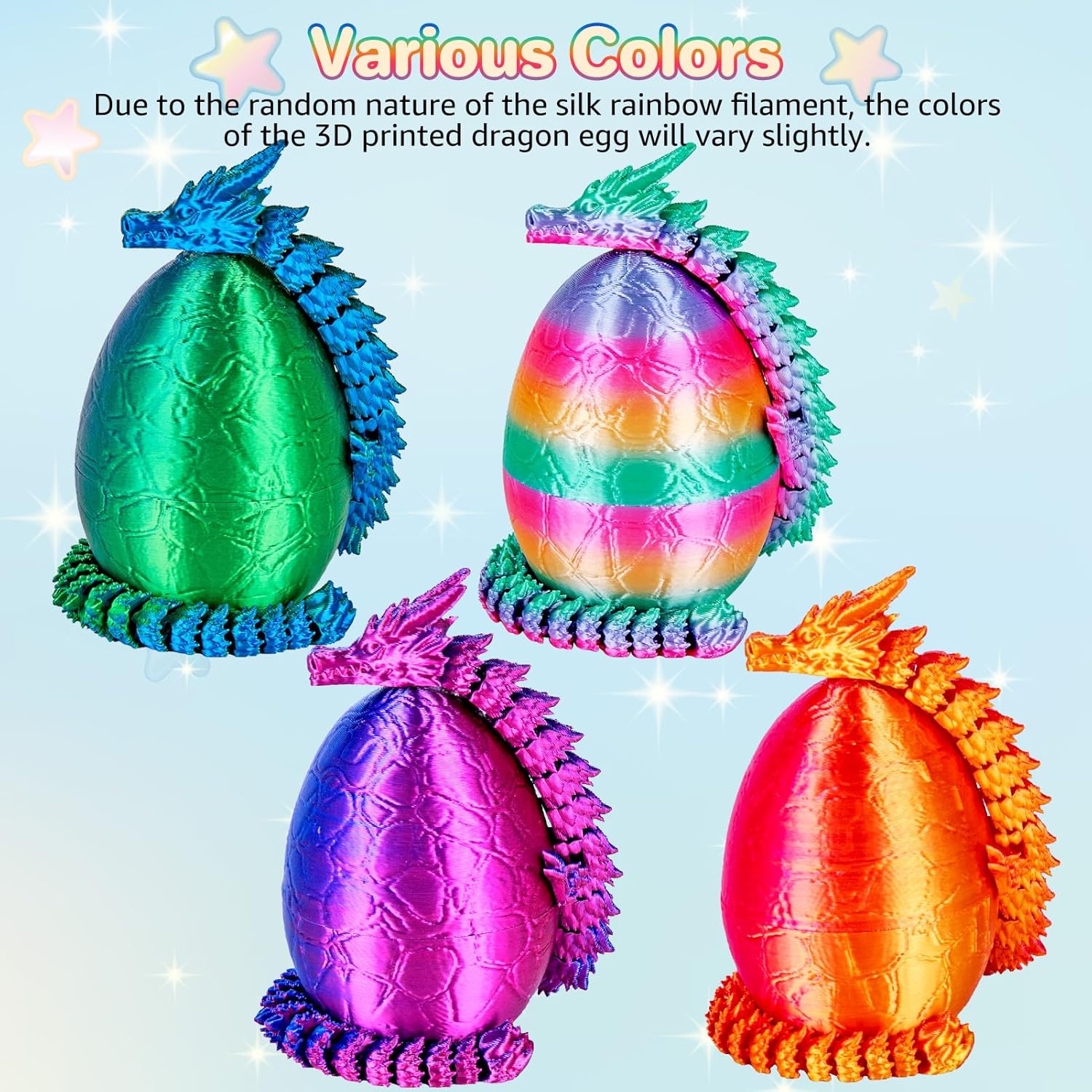 4 Pezzi Uova di Drago Stampate - 3D Printing Egg recensione e prezzo