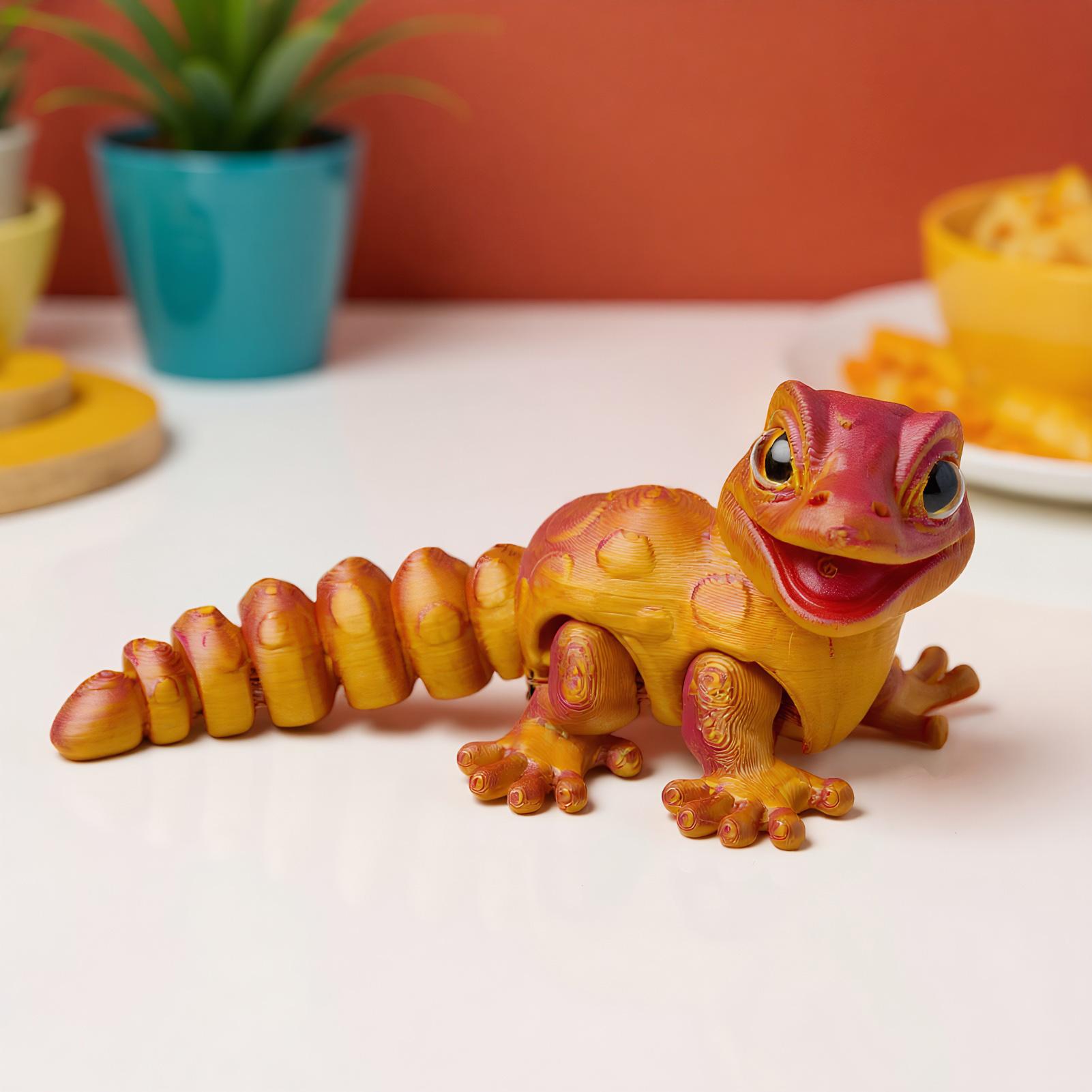 Stampato in 3D Geco Figurina L - 3D Printing Lizard recensione e prezzo