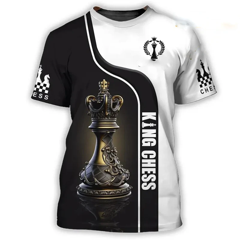 T-shirt divertente Re degli sc - 3D Printing Chess recensione e prezzo