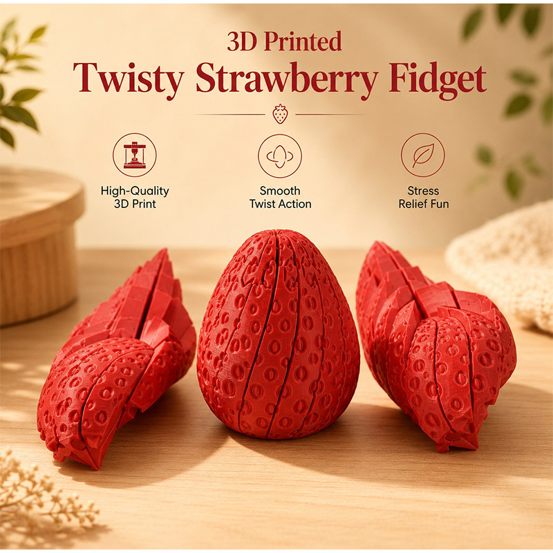 Uovo a forma di fragola intrec - 3D Printing Egg recensione e prezzo
