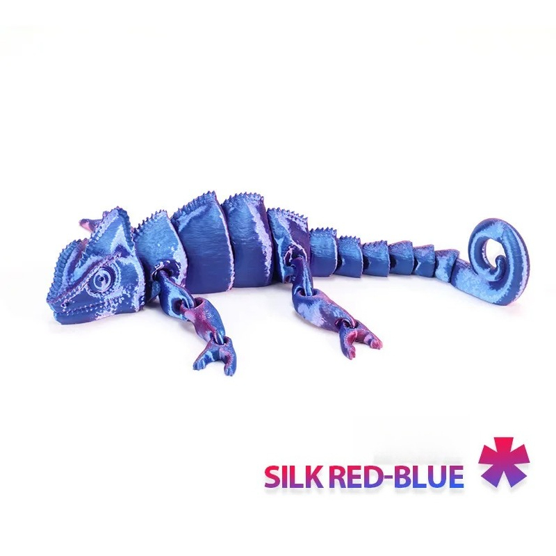 Moda 3D stampato drago camaleo - 3D Printing Lizard recensione e prezzo