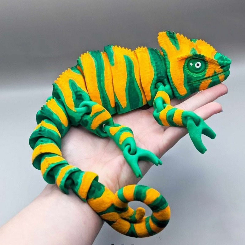 Modello di camaleonte stampato - 3D Printing Lizard recensione e prezzo