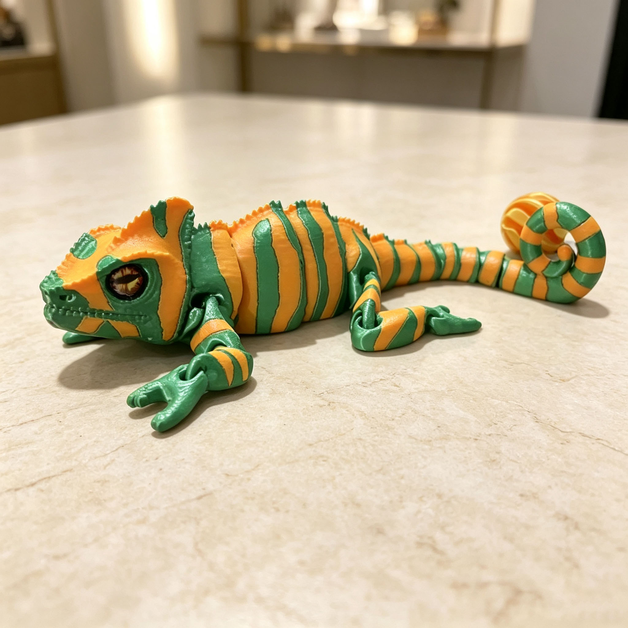 Modello di camaleonte stampato - 3D Printing Lizard recensione e prezzo