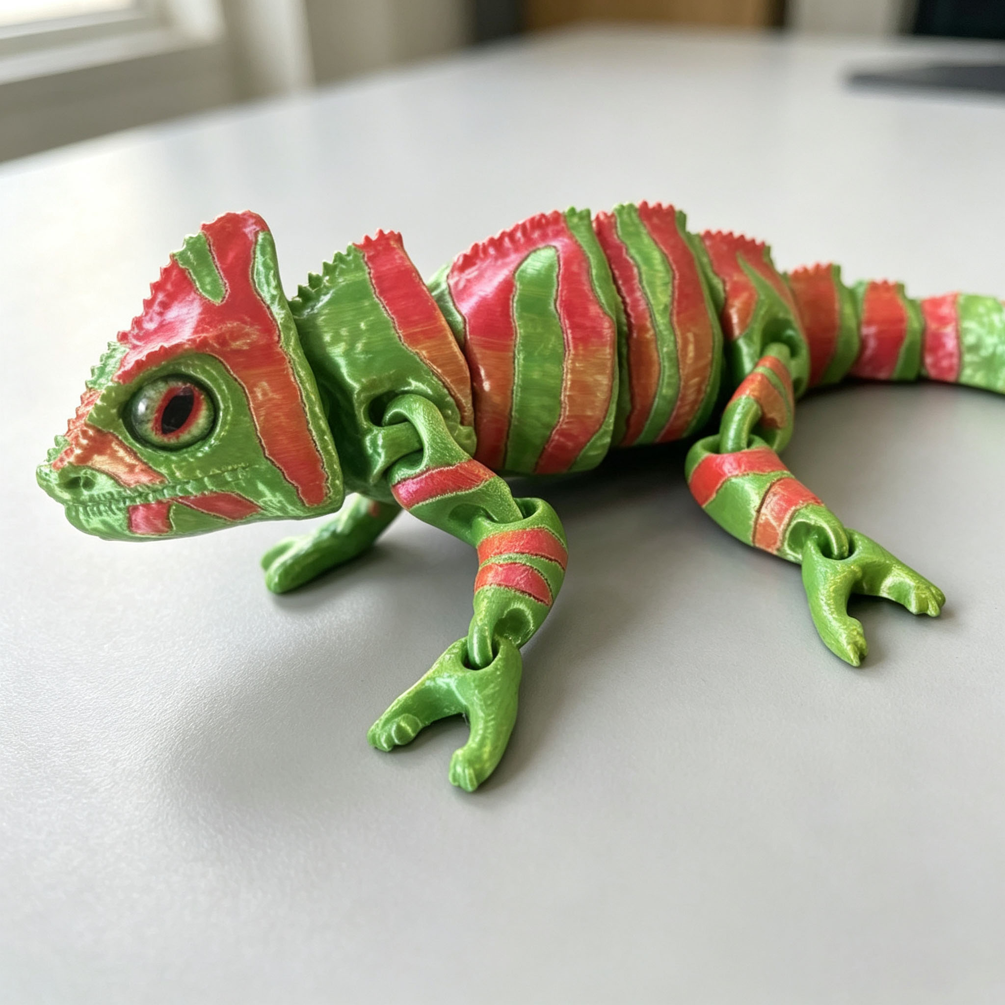 Modello di camaleonte stampato - 3D Printing Lizard recensione e prezzo