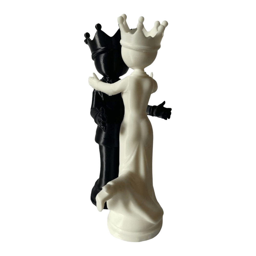 2 Pezzi Statua di Coppia di Am - 3D Printing Chess recensione e prezzo